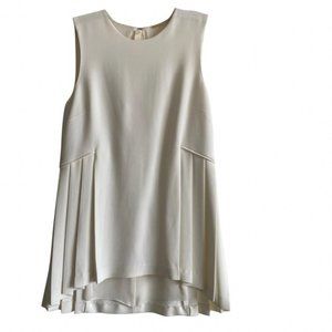 Adam Lippes Off White Pleated Blouse NWOT